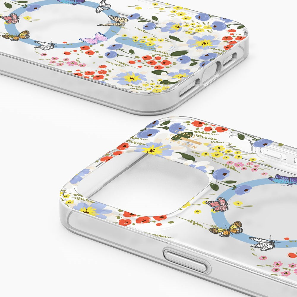 iPhone 14 Pro Max iDeal Of Sweden Clear Case - MagSafe Kompatibel - Artistic Garden