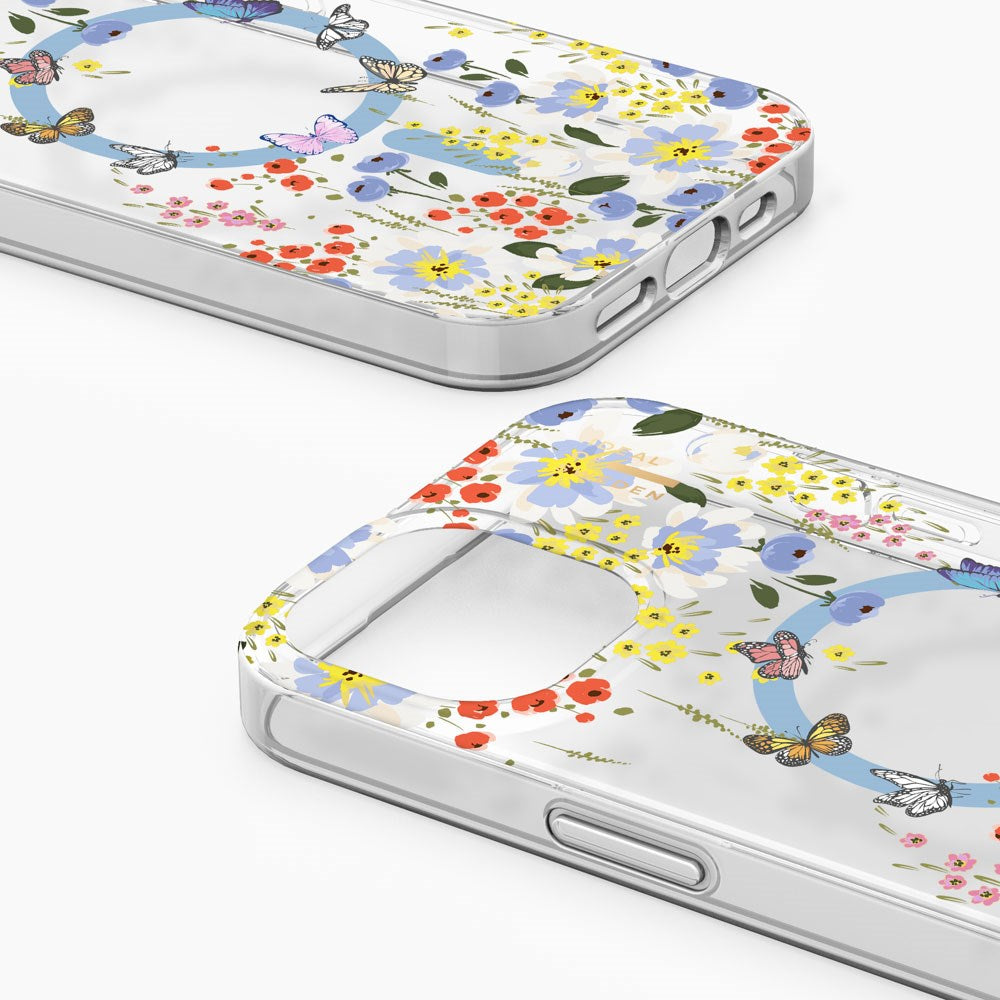 iPhone 16e / 15 / 14 / 13 iDeal Of Sweden Clear Case - MagSafe Kompatibel - Artistic Garden
