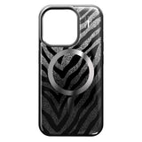 iPhone 15 Pro iDeal Of Sweden Clear Cover - MagSafe Kompatibel - Zebra Mystique