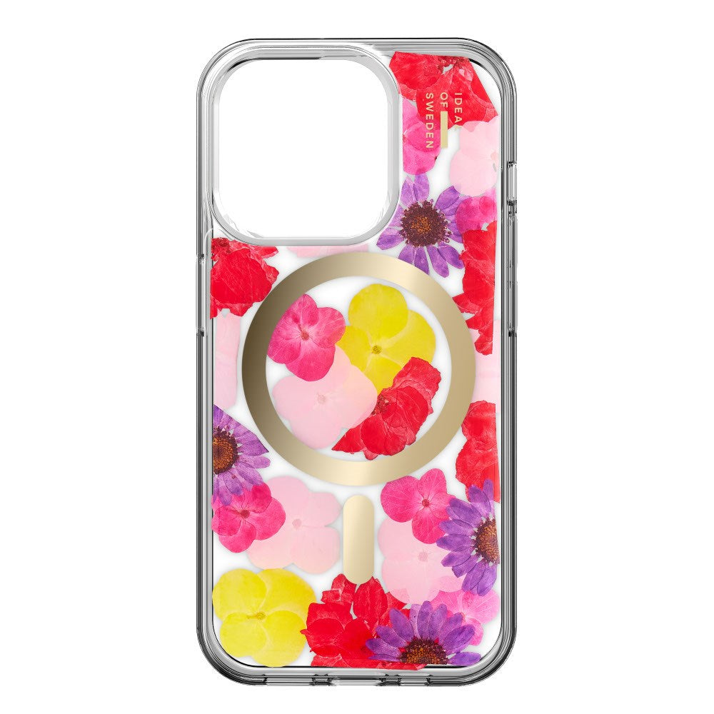 iPhone 15 Pro iDeal Of Sweden Clear Cover - MagSafe Kompatibel - Tropical Floral