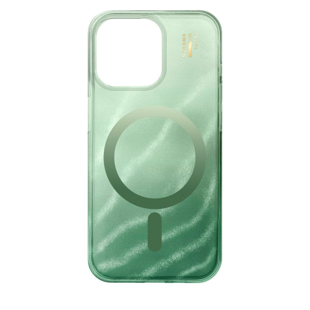 iPhone 15 Pro Max iDeal Of Sweden Clear Cover - MagSafe Kompatibel - Sage Green