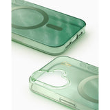 iPhone 16 iDeal Of Sweden Clear Cover - MagSafe Kompatibel - Sage Green