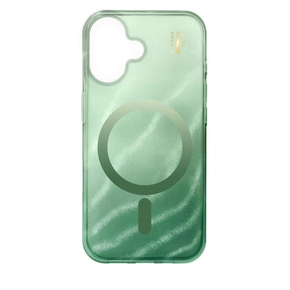iPhone 16 iDeal Of Sweden Clear Cover - MagSafe Kompatibel - Sage Green