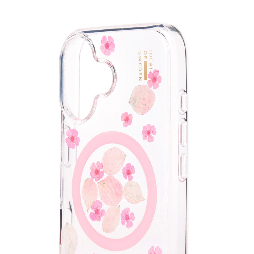 iPhone 16 iDeal Of Sweden Clear Case - MagSafe Kompatibel - Cherry Blossom
