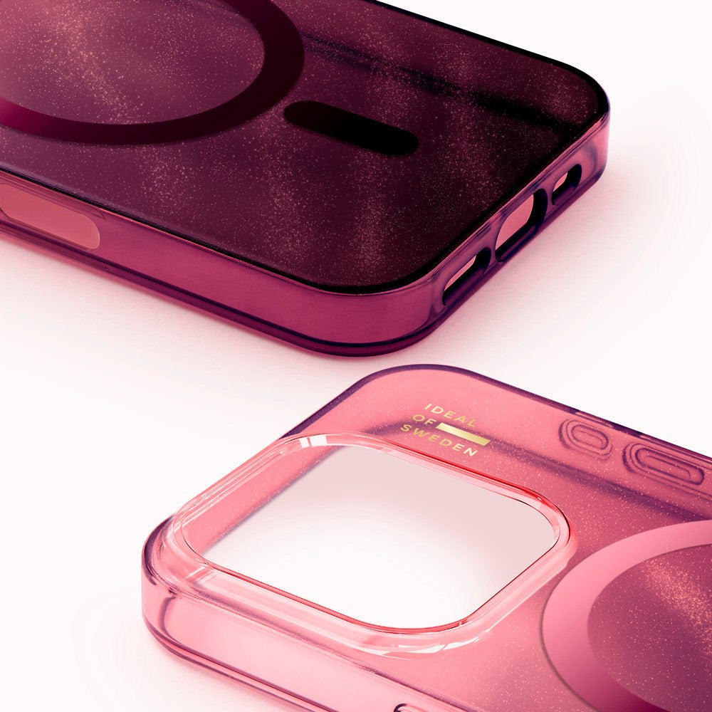 iPhone 16 Pro Max iDeal Of Sweden Clear Cover - MagSafe Kompatibel - Cherry Lacquer