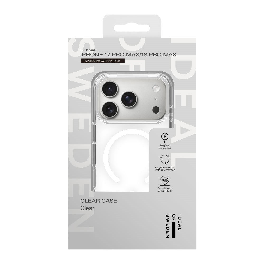 iPhone 18 Pro Max / 17 Pro Max iDeal Of Sweden Clear Cover - MagSafe Kompatibel - Clear