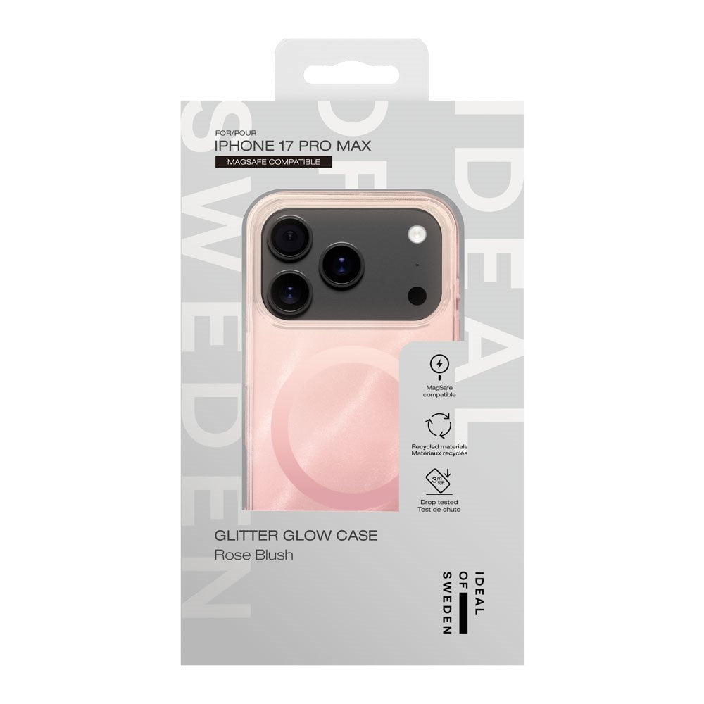 iPhone 18 Pro Max / 17 Pro Max iDeal Of Sweden Clear Cover - MagSafe Kompatibel - Rose Blush