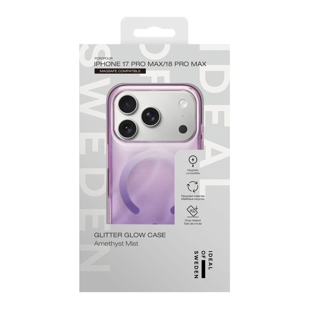 iPhone 18 Pro Max / 17 Pro Max iDeal Of Sweden Clear Cover - MagSafe Kompatibel - Amethyst Mist