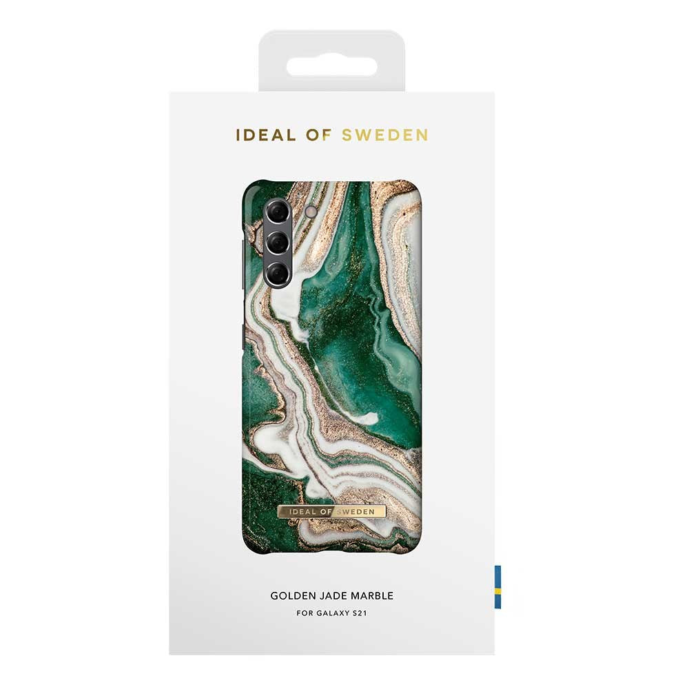 iDeal Of Sweden Samsung Galaxy S21 Fashion Case Golden Jade Marble - (DEMO)