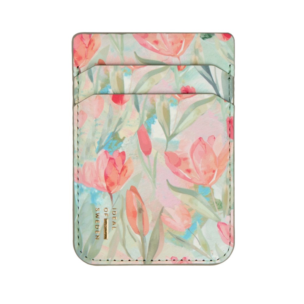 Magnetisk Kortholder fra iDeal Of Sweden  - MagSafe Kompatibel - Tulip Bloom