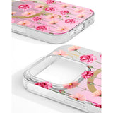 iPhone 16 Pro iDeal Of Sweden Mirror Cover - MagSafe Kompatibel - Rose Blush Floral
