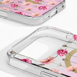 iPhone 18 Pro / 17 Pro iDeal Of Sweden Mirror Cover - MagSafe Kompatibel - Rose Blush Floral