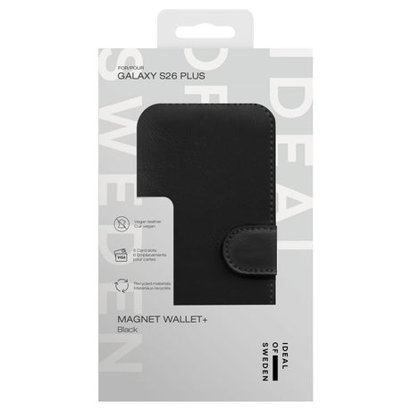 Samsung Galaxy S26+ (Plus) iDeal Of Sweden 2-i-1 Magnet Wallet+ Flip Cover - Sort