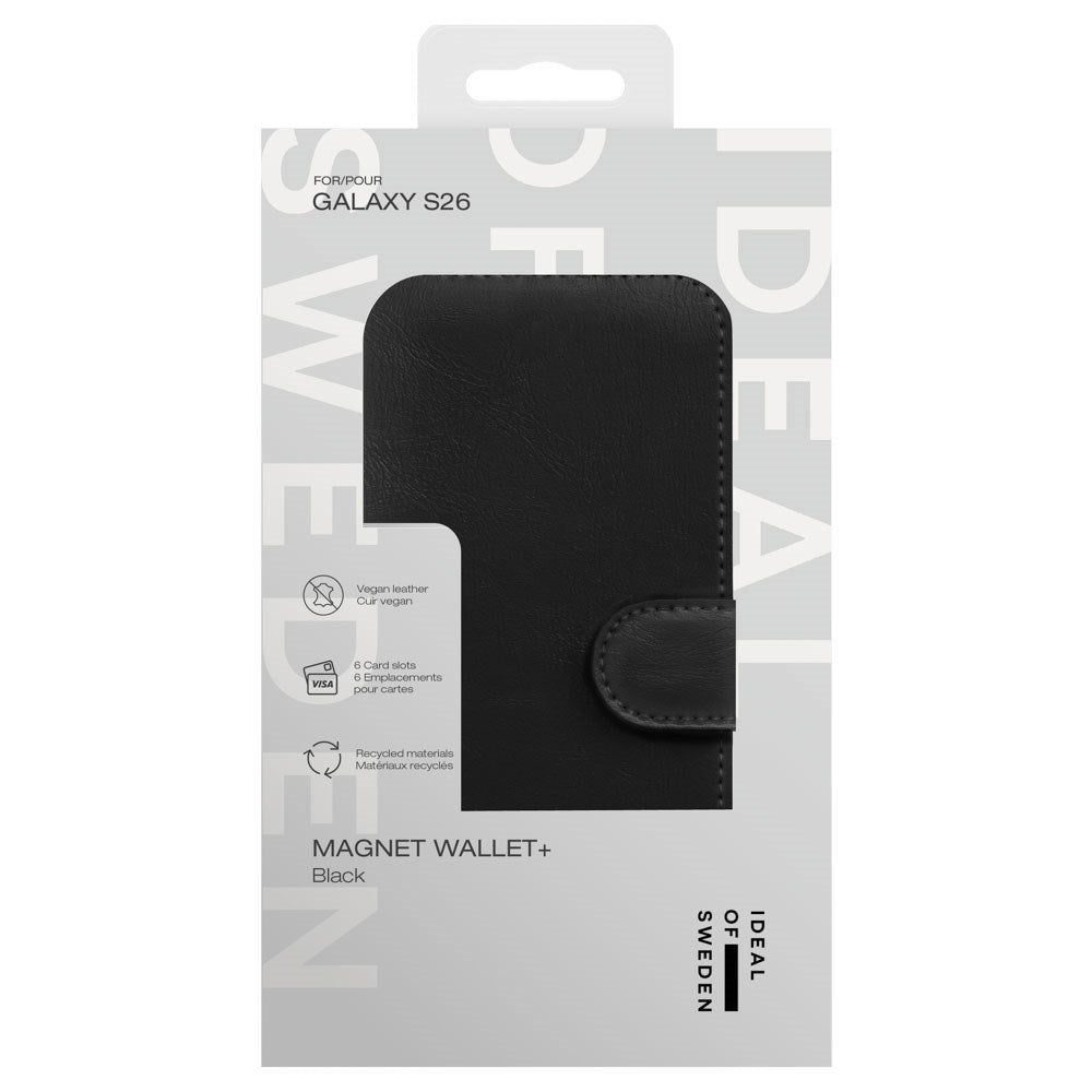 Samsung Galaxy S26 iDeal Of Sweden 2-i-1 Magnet Wallet+ Flip Cover - Sort