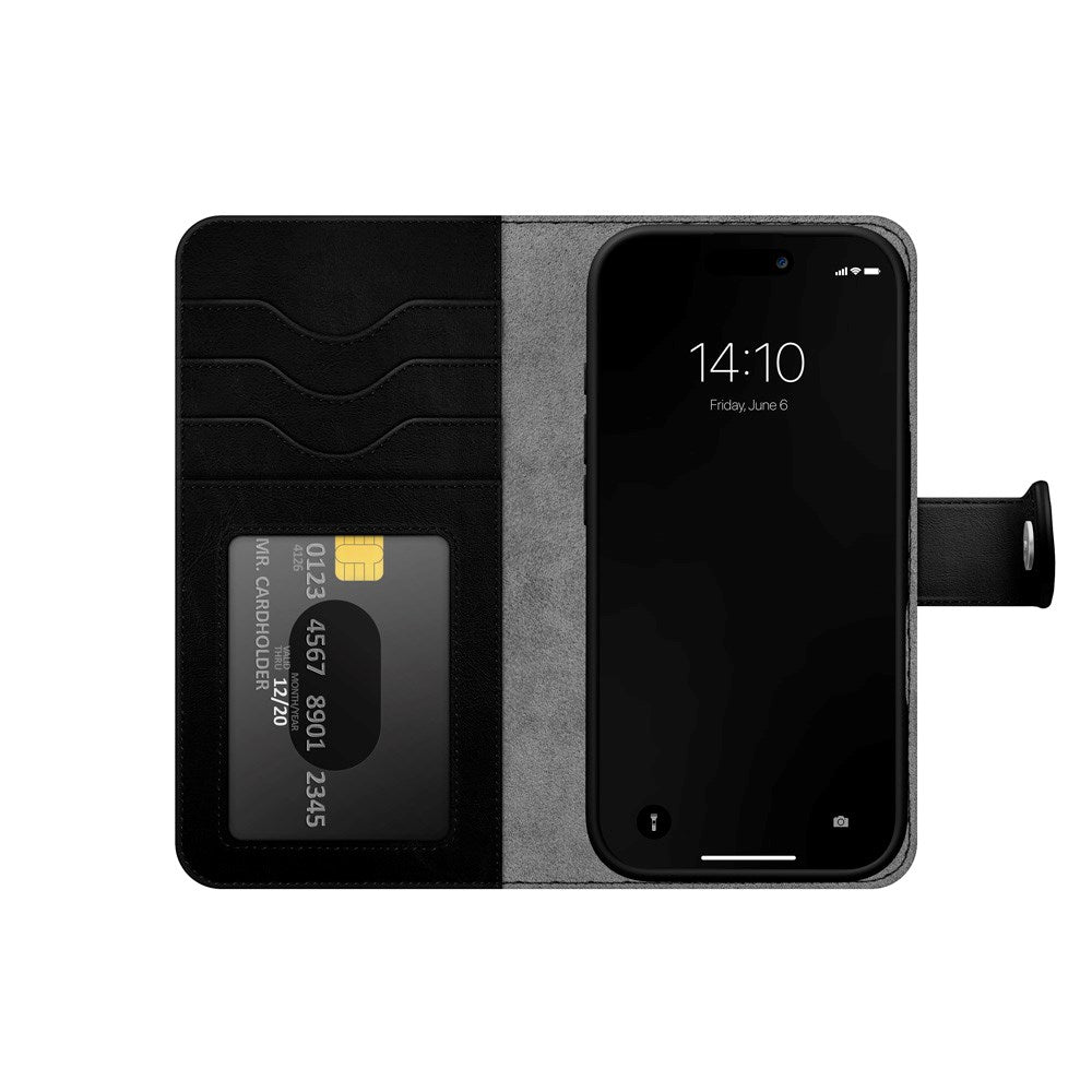 iPhone 17 iDeal Of Sweden Magnet Wallet+ Flip Cover - MagSafe Kompatibel - Black
