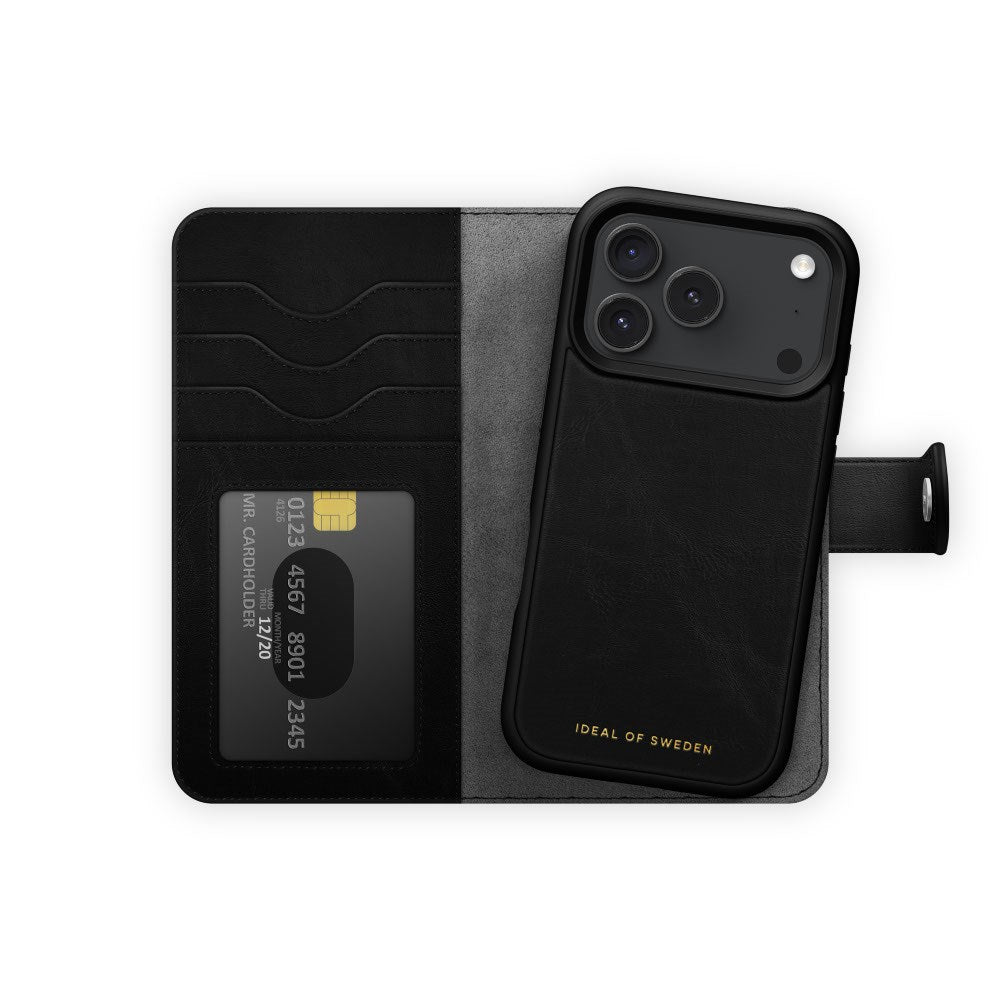 iPhone 18 Pro / 17 Pro iDeal Of Sweden Magnet Wallet+ Flip Cover - MagSafe Kompatibel - Black