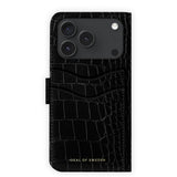 iPhone 18 Pro / 17 Pro iDeal Of Sweden Magnet Wallet+ Flip Cover - MagSafe Kompatibel - Black Croco