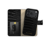 iPhone 18 Pro / 17 Pro iDeal Of Sweden Magnet Wallet+ Flip Cover - MagSafe Kompatibel - Black Croco