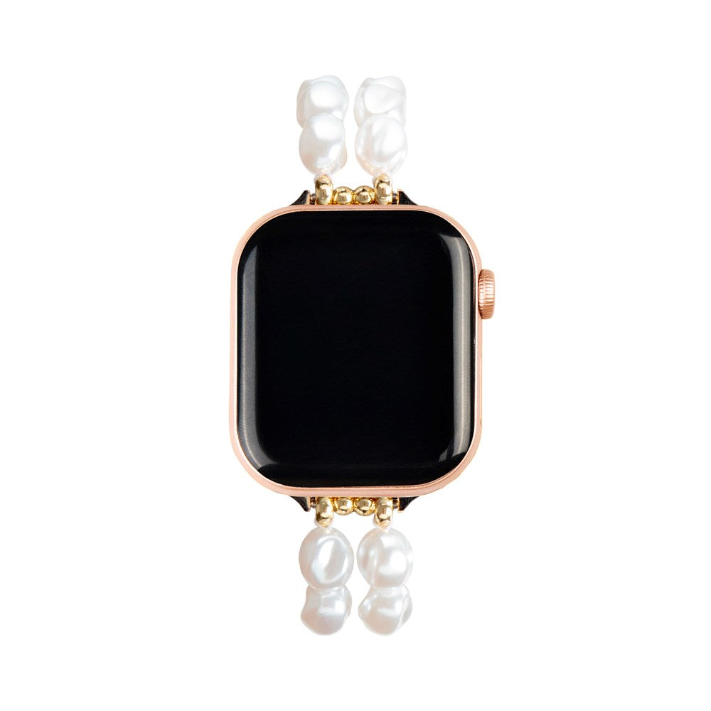 Apple Watch (42/44/SE/45/46/49mm) iDeal of Sweden Resinrem - Classy White Pearl