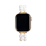 Apple Watch (42/44/SE/45/46/49mm) iDeal of Sweden Resinrem - Classy White Pearl