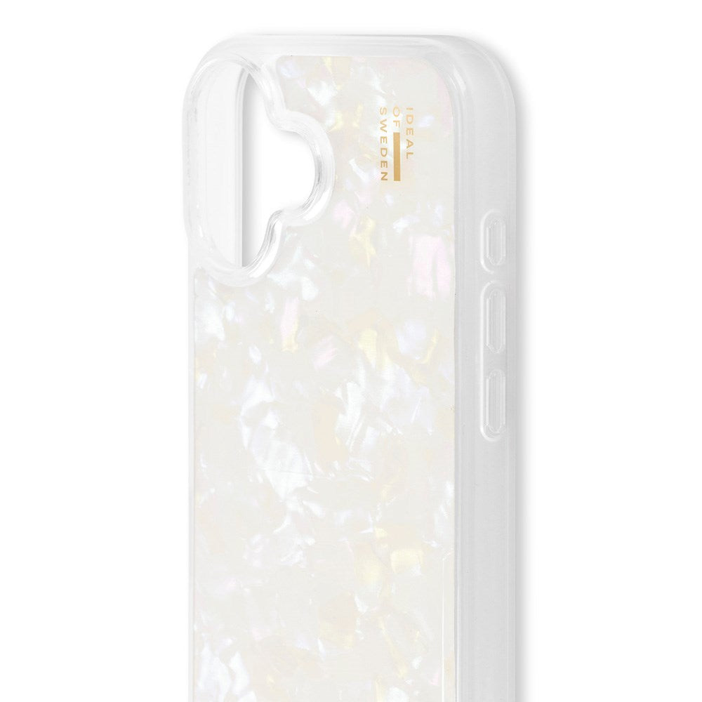 iPhone 16 iDeal Of Sweden Pearlized Case - White