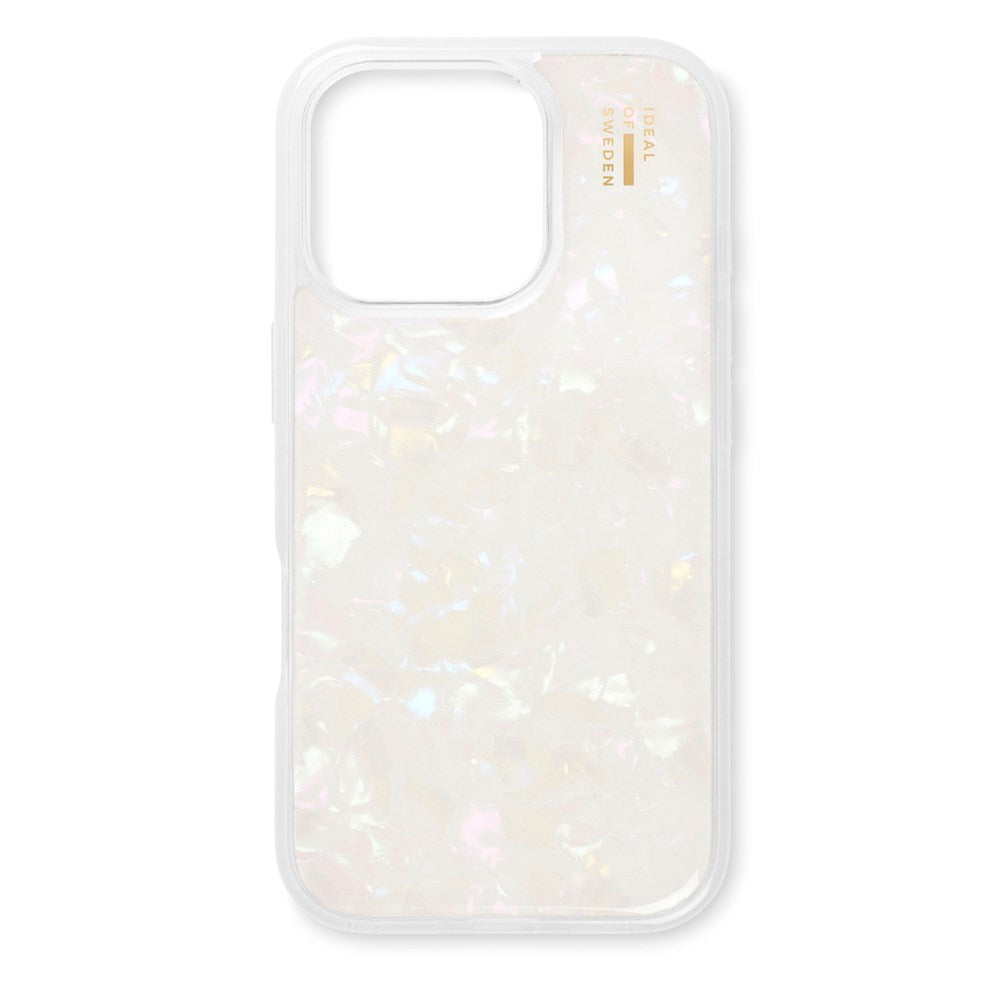 iPhone 16 Pro Max iDeal Of Sweden Pearlized Case - White