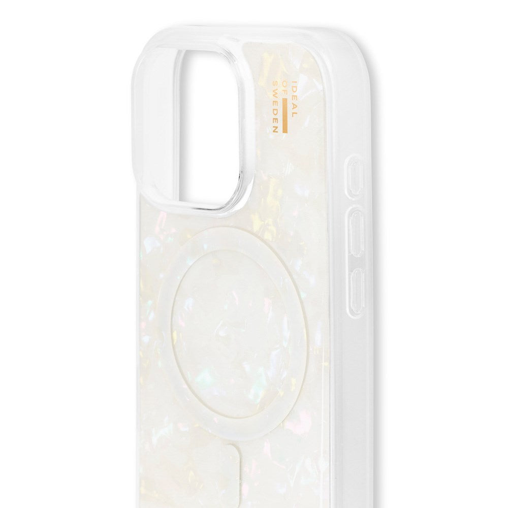 iPhone 16 Pro iDeal Of Sweden Pearlized Case - MagSafe Kompatibel - White