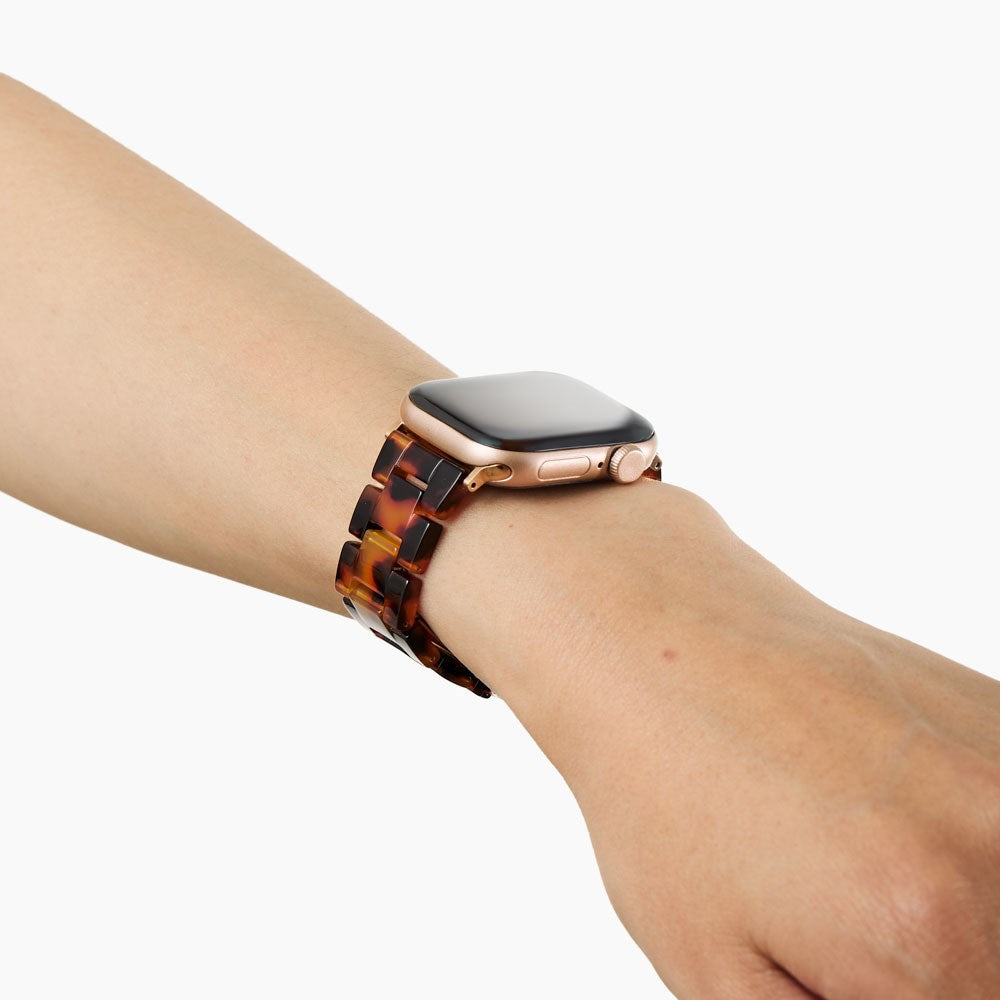 Apple Watch (38/40/SE/41/42mm) iDeal of Sweden Resinrem - Tortoise