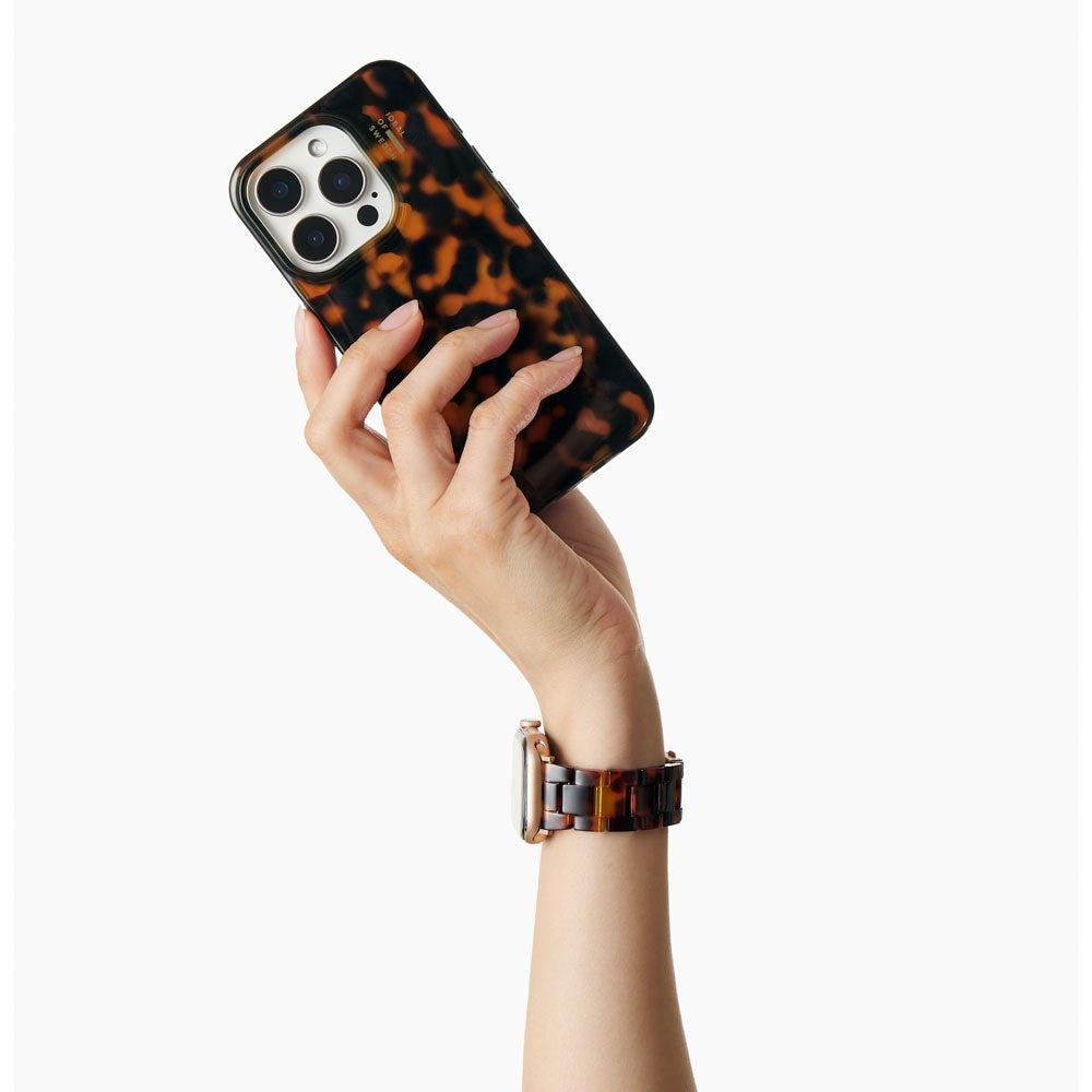 Apple Watch (38/40/SE/41/42mm) iDeal of Sweden Resinrem - Tortoise