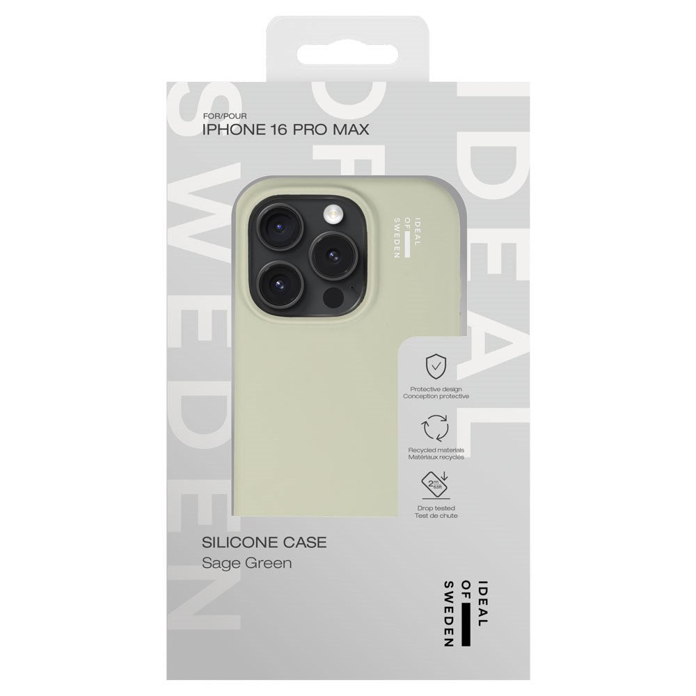 iPhone 16 Pro Max iDeal Of Sweden Silikone Cover - Sage Green