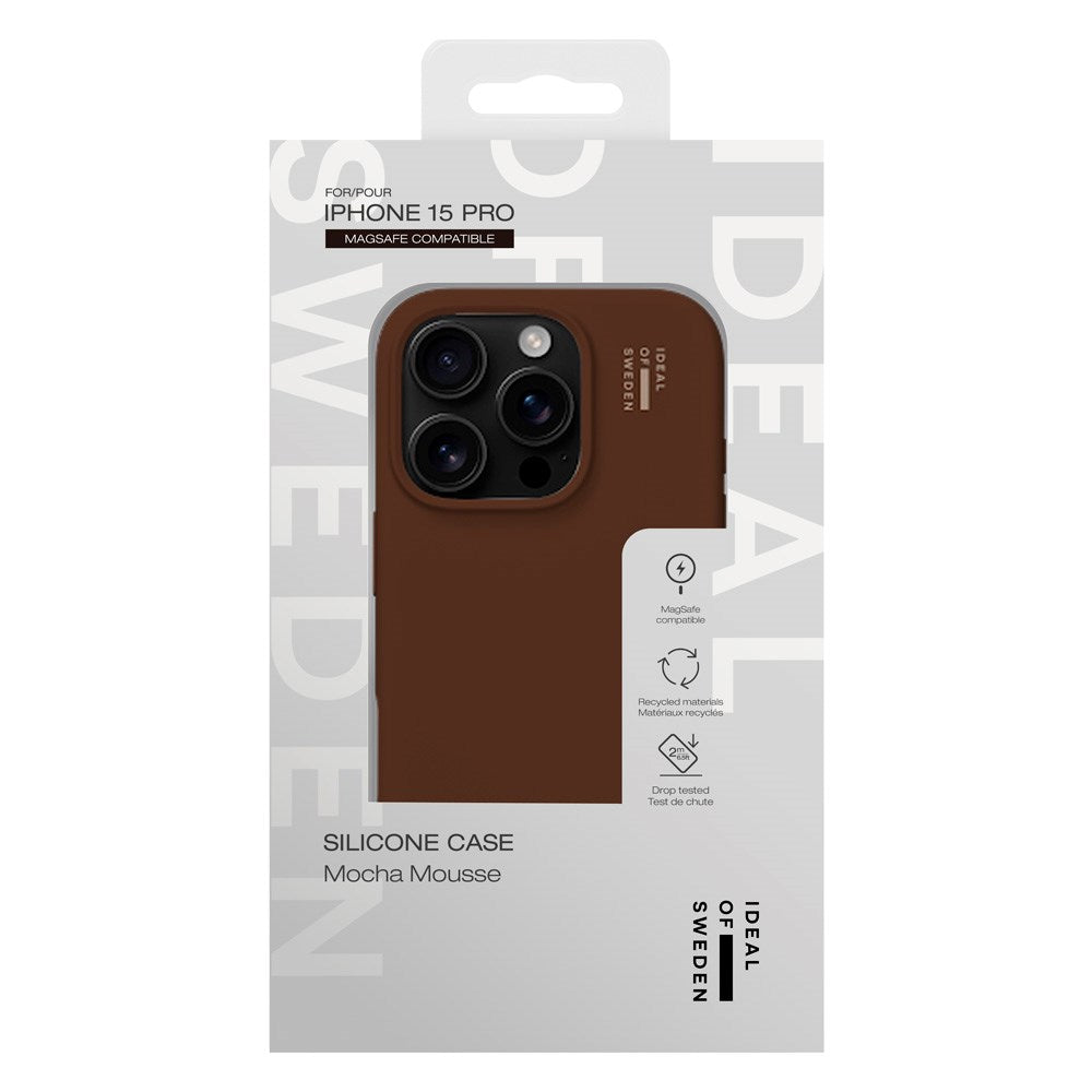 iPhone 15 Pro iDeal Of Sweden Silikone Cover - MagSafe Kompatibel - Mocha Mousse