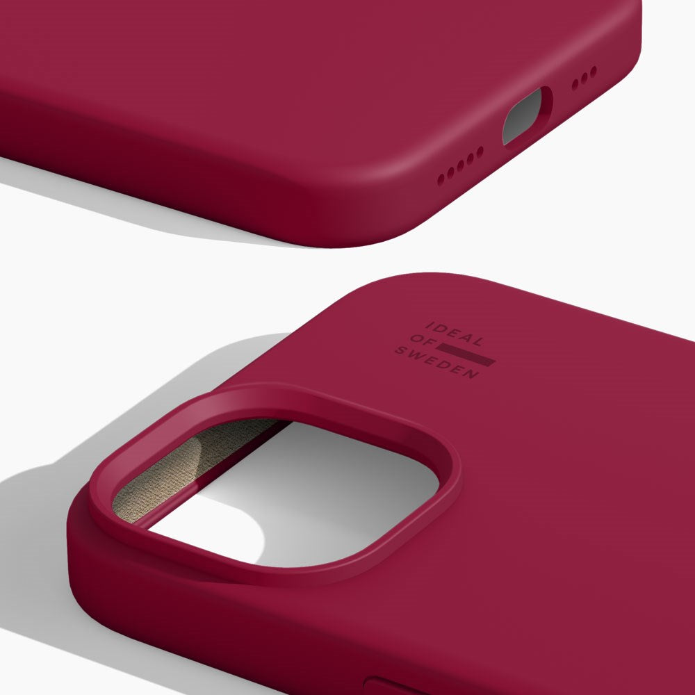 iPhone 16e / 15 / 14 / 13 iDeal Of Sweden Silicone Case - MagSafe Kompatibel - Cranberry