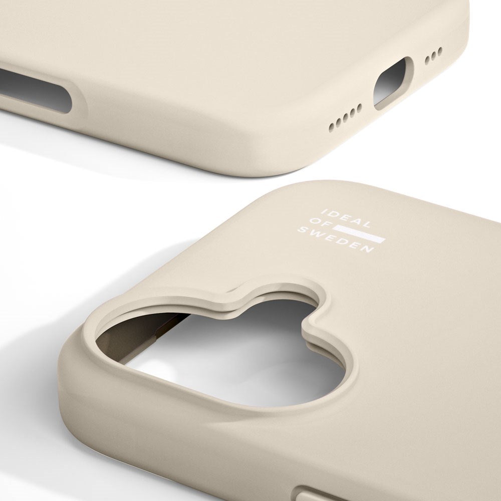 iPhone 16 iDeal Of Sweden Silikone Cover - MagSafe Kompatibel - Cloud Dancer