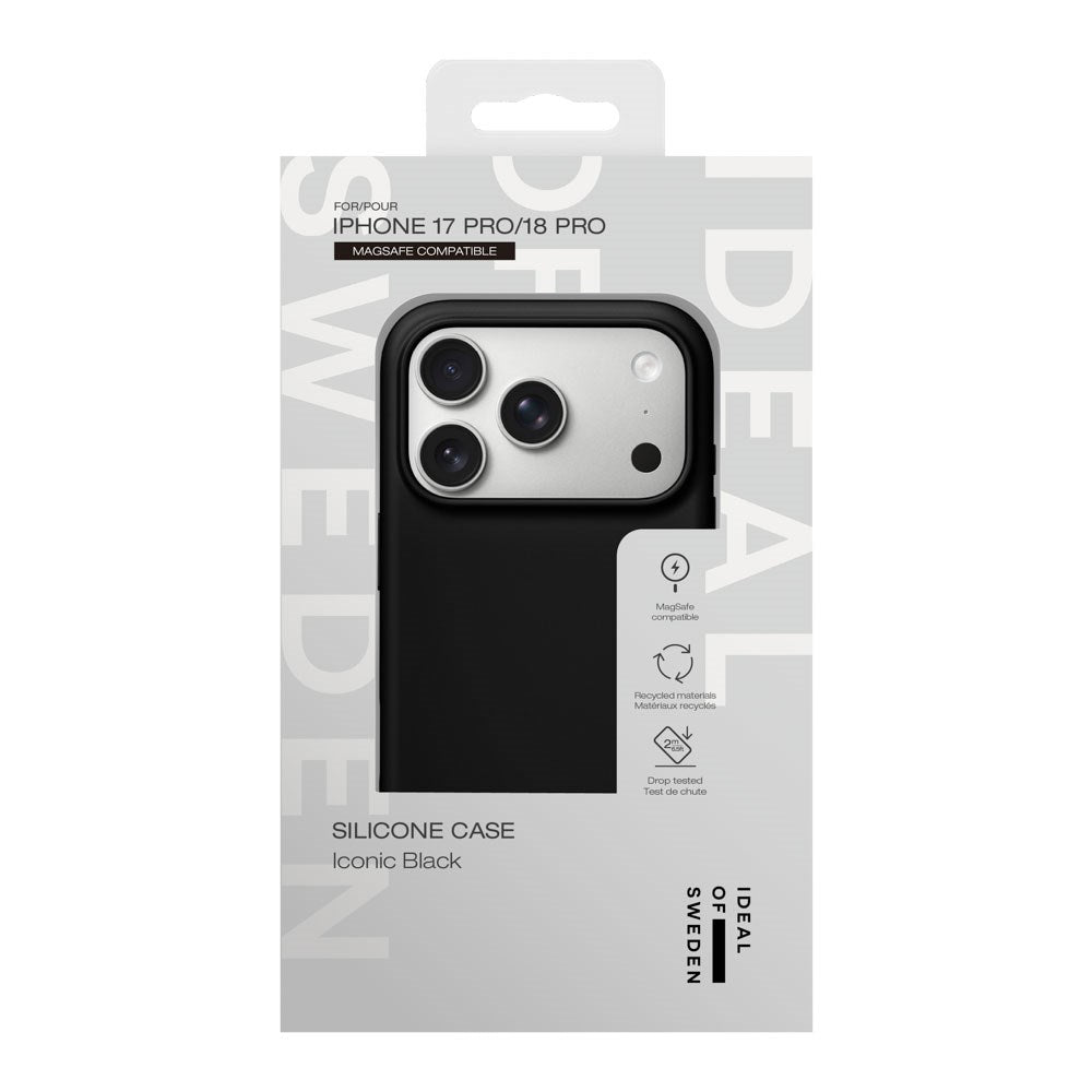 iPhone 18 Pro / 17 Pro iDeal Of Sweden Silikone Cover - MagSafe Kompatibelt - Black