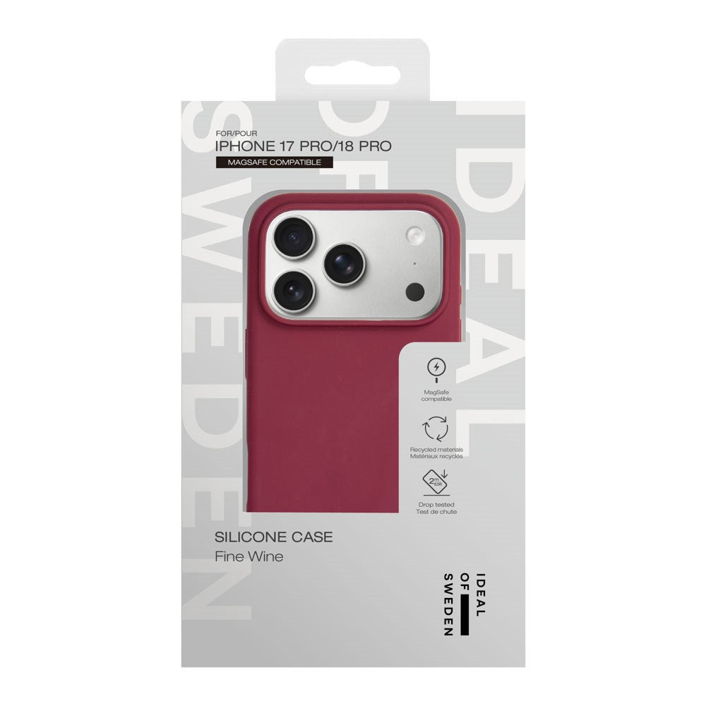 iPhone 18 Pro / 17 Pro iDeal Of Sweden Silikone Cover - MagSafe Kompatibelt - Fine Wine