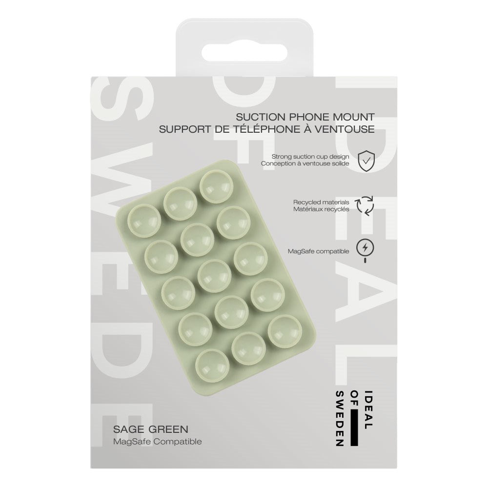 iDeal of Sweden Mobilholder m. Sugekopper - MagSafe Kompatibel - Sage Green