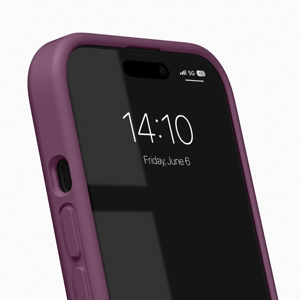 iPhone 17e / 16e / 15 / 14 / 13 iDeal of Sweden Soft Swirl Silikone Cover - MagSafe Kompatibel - Velvet Plum