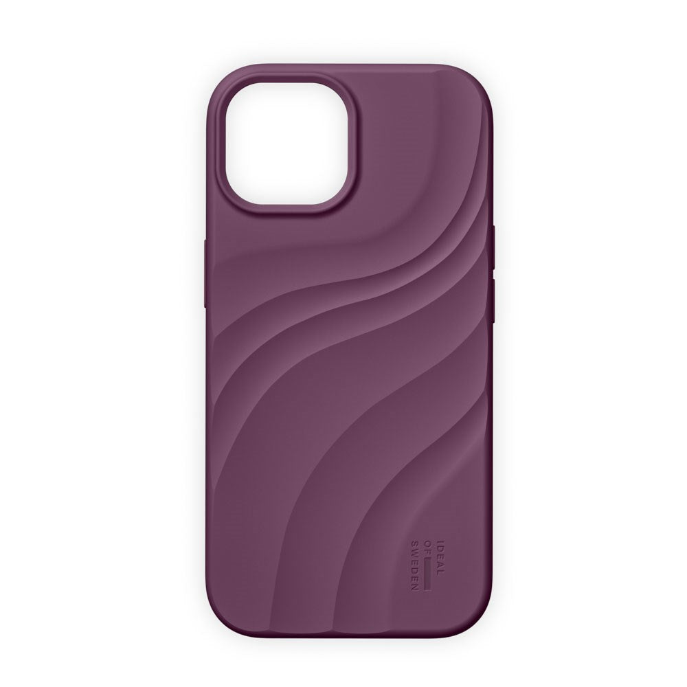 iPhone 17e / 16e / 15 / 14 / 13 iDeal of Sweden Soft Swirl Silikone Cover - MagSafe Kompatibel - Velvet Plum