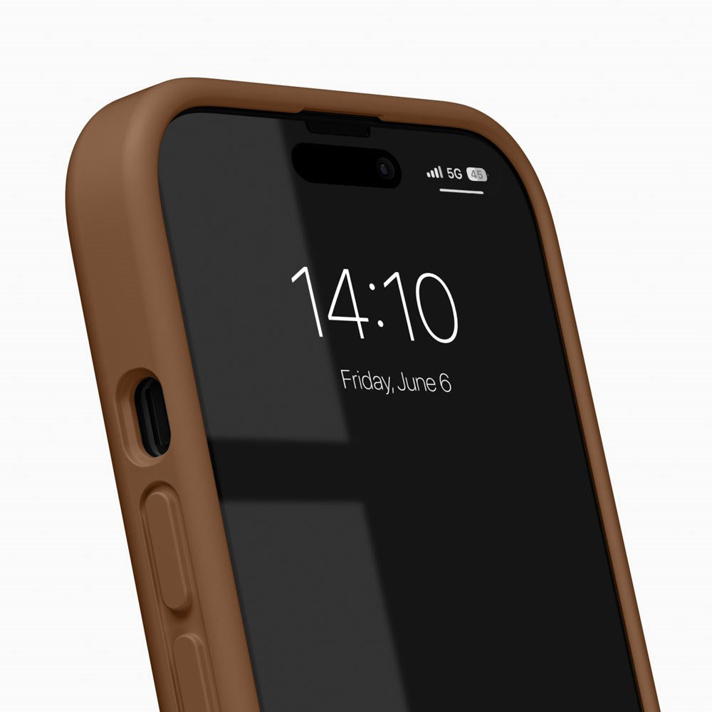 iPhone 17e / 16e / 15 / 14 / 13 iDeal of Sweden Soft Swirl Silikone Cover - MagSafe Kompatibel - Salted Caramel