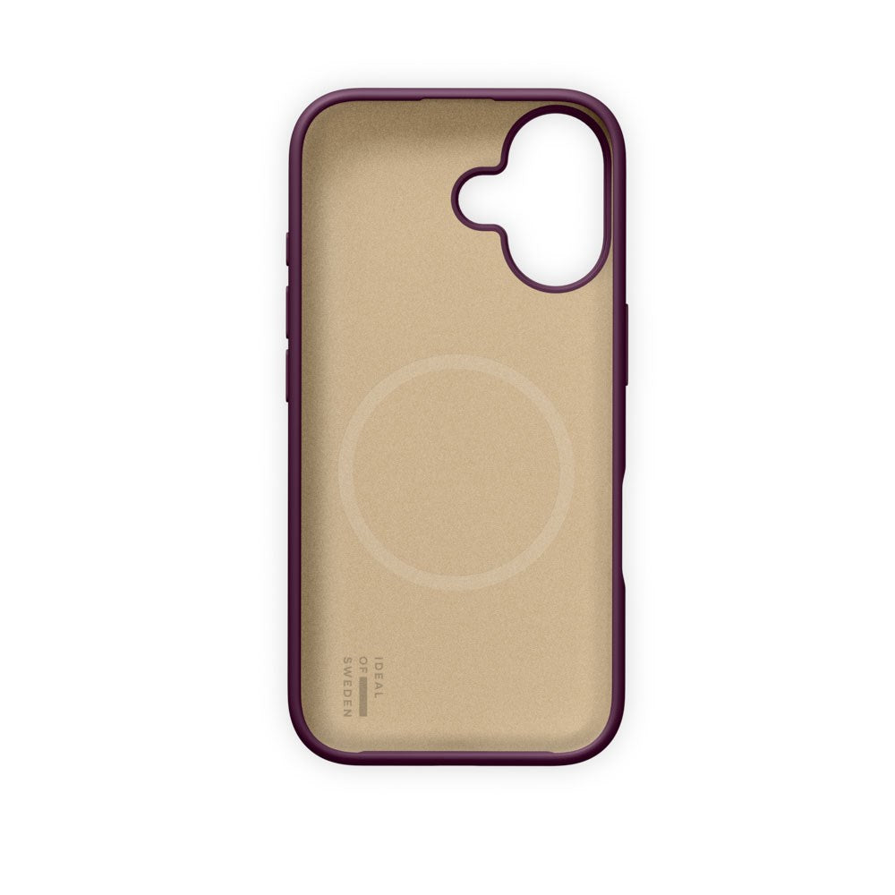iPhone 16 iDeal of Sweden Soft Swirl Silikone Cover - MagSafe Kompatibel - Velvet Plum