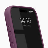 iPhone 16 iDeal of Sweden Soft Swirl Silikone Cover - MagSafe Kompatibel - Velvet Plum