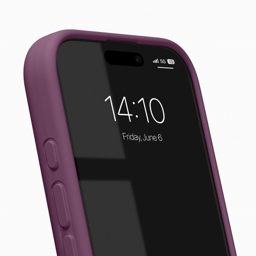 iPhone 17 iDeal of Sweden Soft Swirl Silikone Cover - MagSafe Kompatibel - Velvet Plum