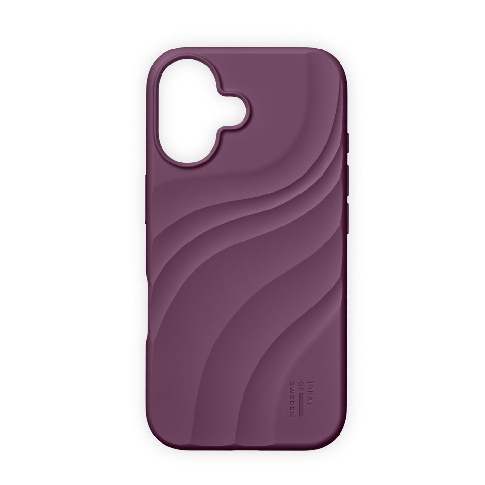 iPhone 17 iDeal of Sweden Soft Swirl Silikone Cover - MagSafe Kompatibel - Velvet Plum