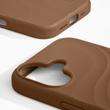 iPhone 17 iDeal of Sweden Soft Swirl Silikone Cover - MagSafe Kompatibel - Salted Caramel