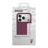 iPhone 18 Pro / 17 Pro iDeal of Sweden Soft Swirl Silikone Cover - MagSafe Kompatibel - Velvet Plum