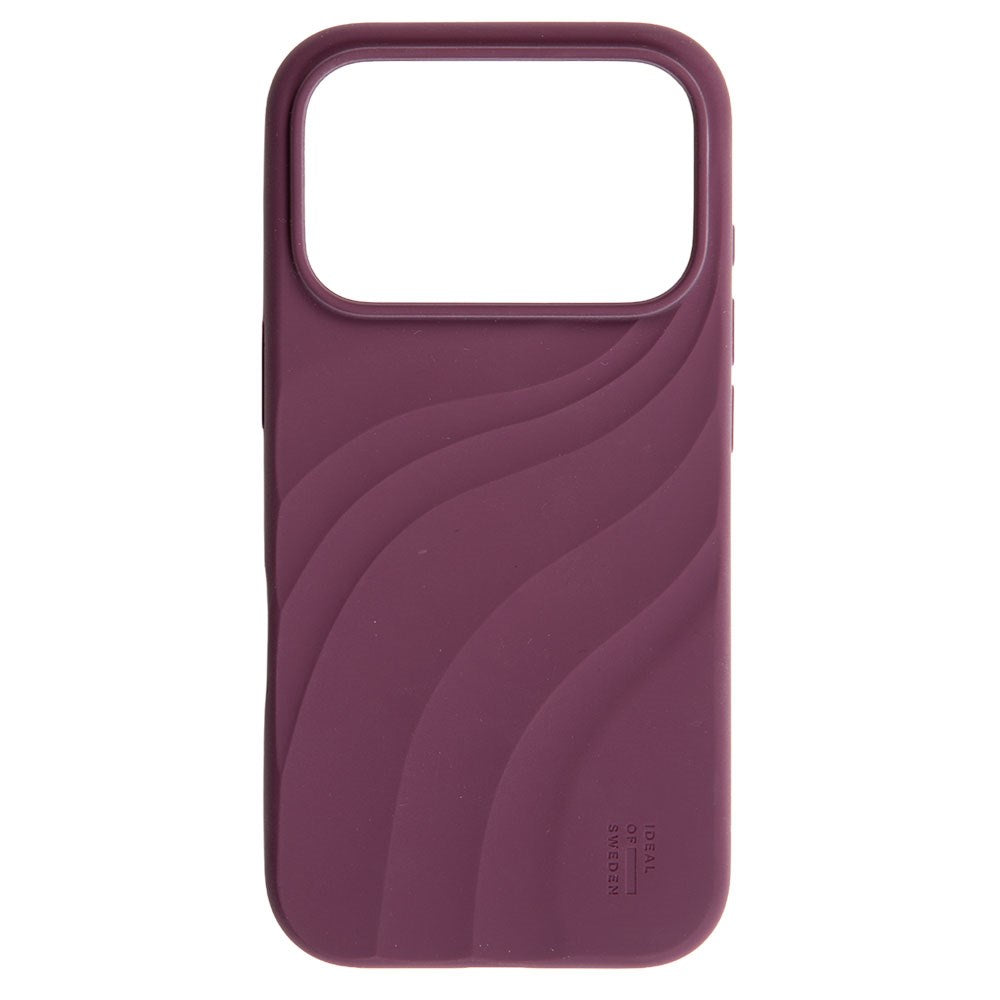 iPhone 18 Pro / 17 Pro iDeal of Sweden Soft Swirl Silikone Cover - MagSafe Kompatibel - Velvet Plum