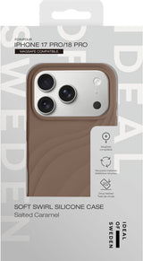 iPhone 18 Pro / 17 Pro iDeal of Sweden Soft Swirl Silikone Cover - MagSafe Kompatibel - Salted Caramel