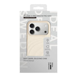 iPhone 18 Pro Max / 17 Pro Max iDeal of Sweden Soft Swirl Silikone Cover - MagSafe Kompatibel - Cloud Dancer