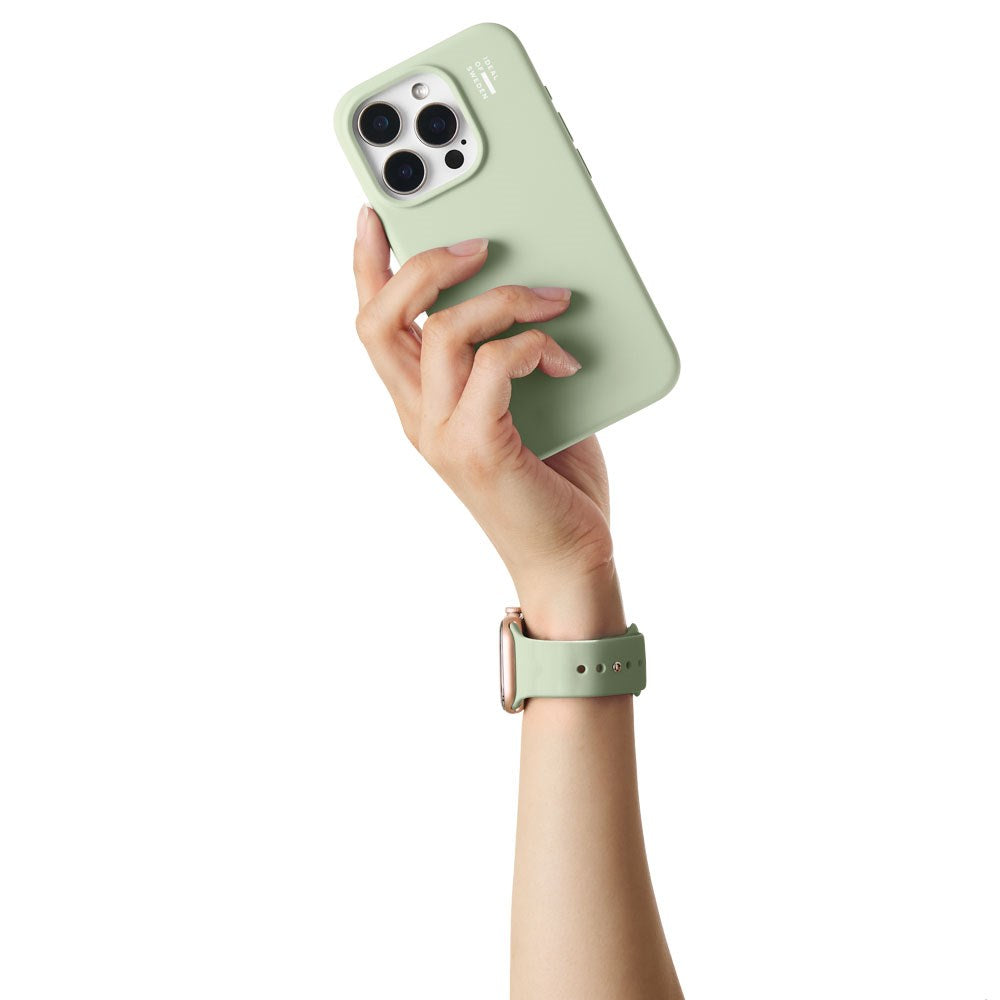 Apple Watch (38/40/SE/41/42mm) iDeal of Sweden Silikonerem - Str. M/L - Sage Green