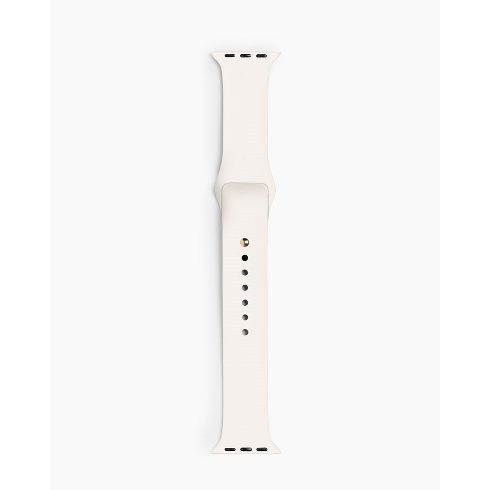 Apple Watch (38/40/SE/41/42mm) iDeal of Sweden Silikonerem - Str. M/L - Cloud Dancer
